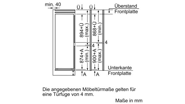 Serie | 6 Einbau-Kühl-Gefrier-Kombination mit Gefrierbereich unten 177.2 x 55.8 cm KIN85AF30 KIN85AF30-14