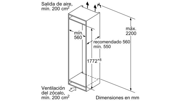 Serie | 6 Frigorífico combinado integrable 177.2 x 55.8 cm KIN86AF30 KIN86AF30-8