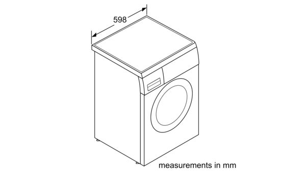 Series 6 Washing machine, front loader 8 kg 1400 rpm WAQ284S0GB WAQ284S0GB-7