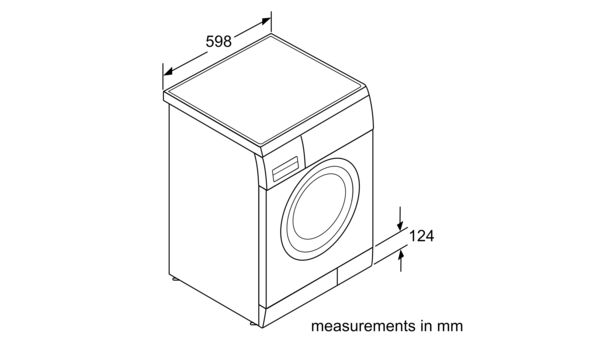 Washing machine, front loader 9 kg 1400 rpm WAS28462GB WAS28462GB-4