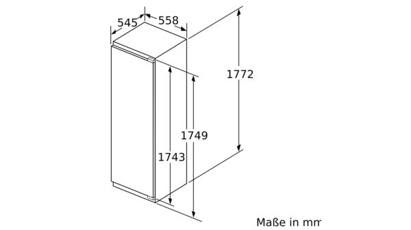 Serie 8 Einbau-Kühlschrank 177.5 x 56 cm Flachscharnier KIF81PFE0 KIF81PFE0-7