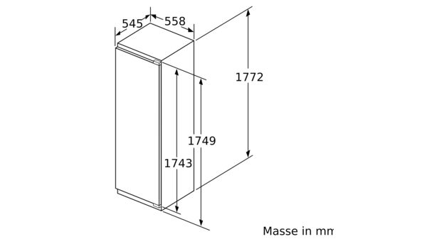 Serie | 6 Einbau-Kühlschrank mit Gefrierfach 177.5 x 56 cm KIL82AD40 KIL82AD40-2
