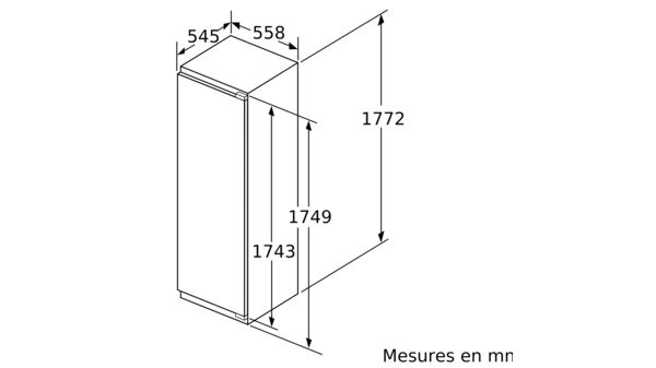 Serie | 6 réfrigérateur intégrable avec compartiment de surgélation 177.5 x 56 cm KIL82AD40 KIL82AD40-2