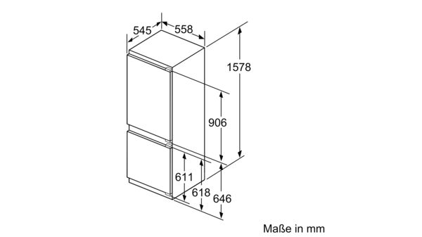 Serie | 6 Einbau-Kühl-Gefrier-Kombination mit Gefrierbereich unten 157.8 x 55.8 cm KIS77AD40 KIS77AD40-14