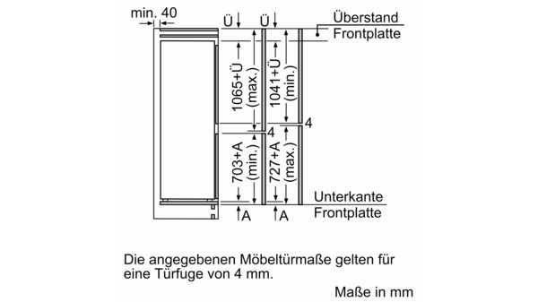 Serie 6 Einbau-Kühl-Gefrier-Kombination mit Gefrierbereich unten 177.2 x 55.8 cm Flachscharnier mit Softeinzug KIN86ADD0 KIN86ADD0-9