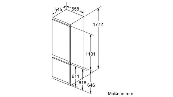 Serie | 6 Einbau-Kühl-Gefrier-Kombination mit Gefrierbereich unten 177.2 x 55.8 cm KIS87SD30 KIS87SD30-10