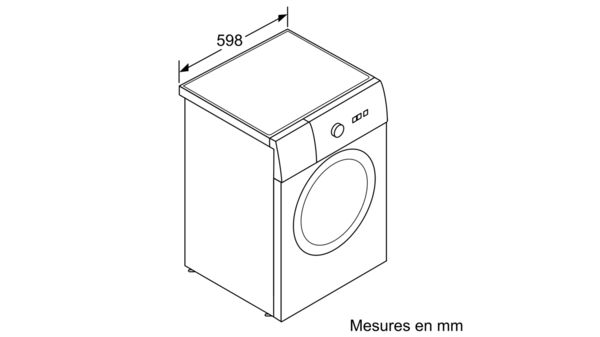 Serie | 6 washing machine, front loader 8 kg 1400 rpm WAT28492FG WAT28492FG-2