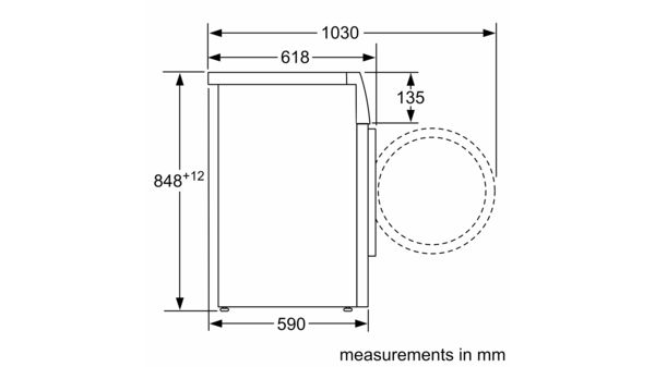 Series 6 Washing machine, front loader 9 kg 1600 rpm WAT32480GB WAT32480GB-7