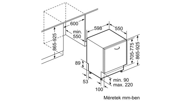 Bosch SBA88TD26E teljesen beépíthető mosogatógép, 60cm széles, Accent Line, 14 teríték, WiFi, Zeolith, OpenAssist Bosch SBA88TD26E teljesen beépíthető mosogatógép, 60cm széles, Accent Line, 14 teríték, WiFi, Zeolith, OpenAssist