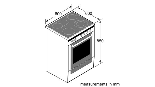 Serie | 6 free-standing induction cooker Blanc HCA748120 HCA748120-11