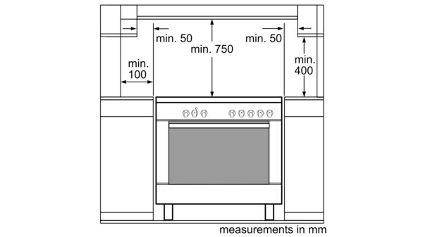 HCB738357M Electric range cooker