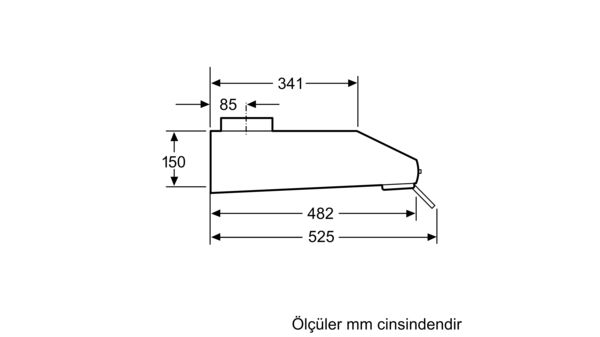 Dolap altına takılan aspiratör DHU665CTR DHU665CTR-5