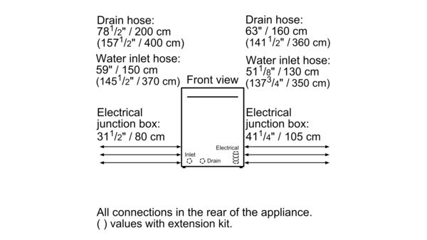 300 Series Dishwasher 17 3/4'' Black SPE53U56UC SPE53U56UC-6