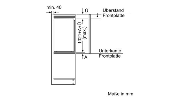Serie 4 Einbau-Kühlschrank mit Gefrierfach 102.5 x 56 cm Flachscharnier KIL32VFE0 KIL32VFE0-9