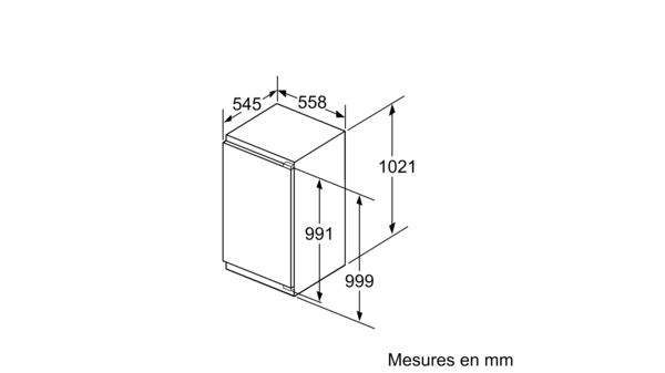 Serie | 6 Réfrigérateur intégrable 102.5 x 56 cm soft close flat hinge KIR31SD30Y KIR31SD30Y-4