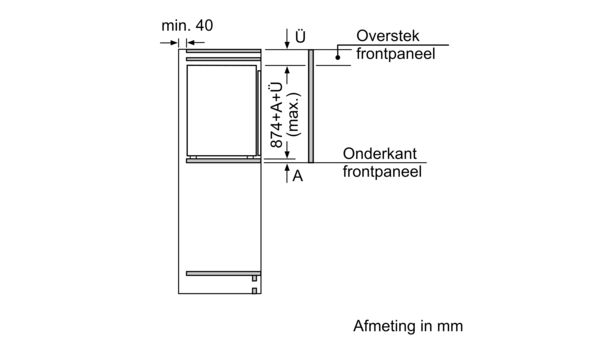 Serie | 6 Integreerbare koelkast met diepvriesgedeelte 88 x 56 cm KIL22AF30 KIL22AF30-5