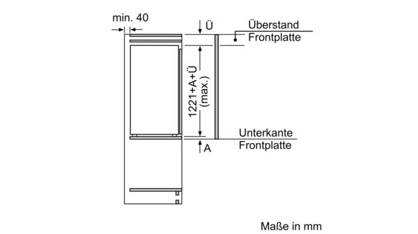 Serie 8 Einbau-Kühlschrank 122.5 x 56 cm Flachscharnier mit Softeinzug KIF41ADD0 KIF41ADD0-6