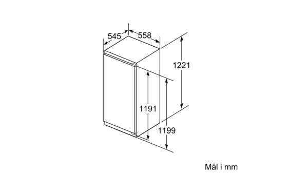 Serie | 6 Integrerbart køleskab 122.5 x 56 cm KIR41AF30 KIR41AF30-8