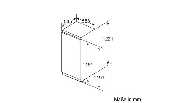 Serie | 8 Einbau-Kühlschrank mit Gefrierfach 122.5 x 56 cm KIF42AD40 KIF42AD40-10