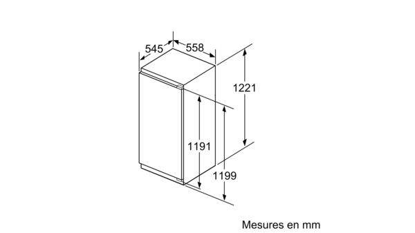 Serie | 6 Réfrigérateur intégrable 122.5 x 56 cm soft close flat hinge KIR41SD30Y KIR41SD30Y-4