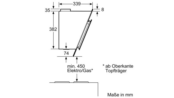 Serie | 6 Wandesse, 60 cm Schräg-Essen-Design DWK06G660 DWK06G660-9