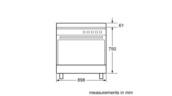 Series 6 Dual fuel range cooker Stainless steel HSB738357A HSB738357A-7