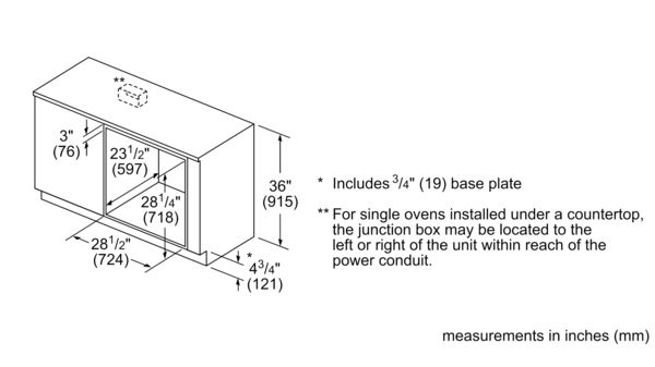 Benchmark® Single Wall Oven 30'' Right SideOpening Door, Stainless Steel HBLP451RUC HBLP451RUC-15