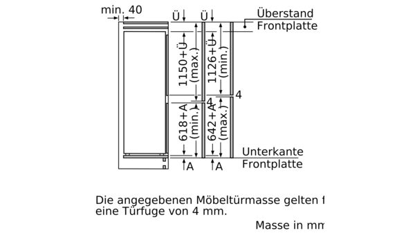 Serie | 6 Einbau-Kühl-Gefrier-Kombination mit Gefrierbereich unten 177.2 x 55.8 cm KIS87AD31H KIS87AD31H-10