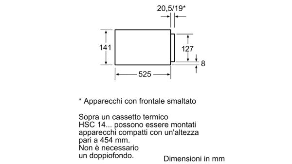 Cassetto accessori acciaio inox HSC140A51 HSC140A51-8