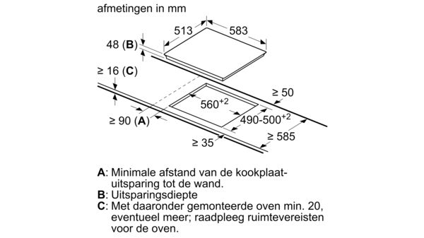 Serie 2 Elektrische kookplaat 60 cm Zwart, opbouwmontage met rand  PKE645CA1E PKE645CA1E-5