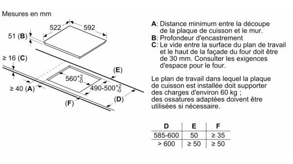 Série 6 Table à induction 60 cm Quartz, sans cadre PIJ633FB1E PIJ633FB1E-9