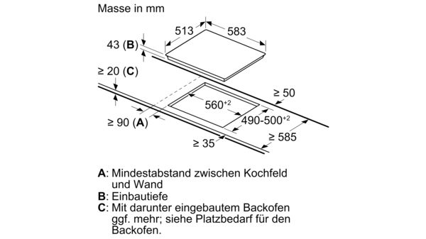 Serie | 4 Elektrokochfeld 60 cm Kochfeld Herd gesteuert, Schwarz NKN645G17 NKN645G17-6