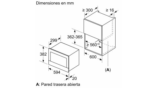 Microondas integrable Bosch CFA634GS1 - Electromanchón