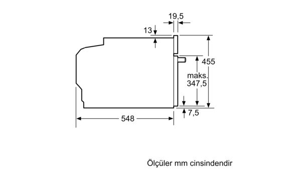 Serie 8 Mikrodalga Fonksiyonlu Kompakt Ankastre Fırın 60 x 45 cm Siyah CMG7241B1 CMG7241B1-9