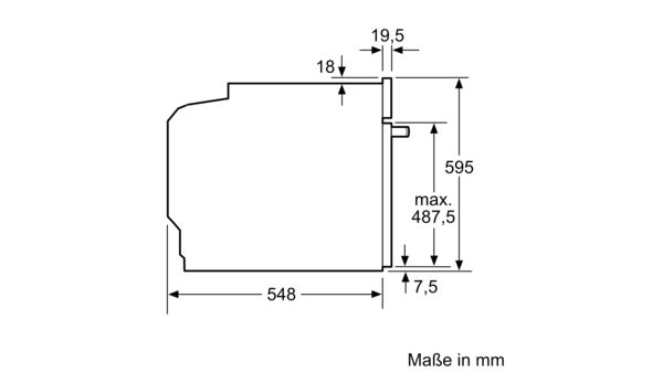 Serie 8 Einbau-Backofen mit Mikrowellenfunktion 60 x 60 cm Edelstahl HMG636RS1 HMG636RS1-10
