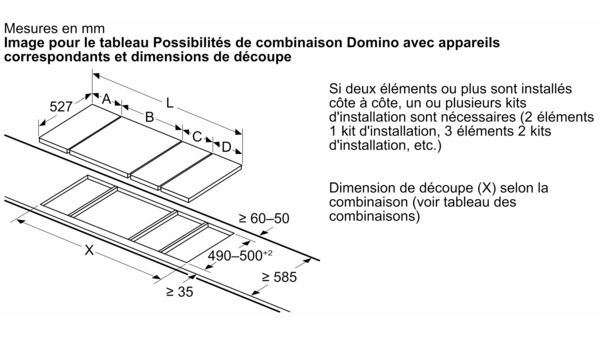 Série 6 Table à induction domino 30 cm Noir, avec cadre PIB375FB1E PIB375FB1E-8