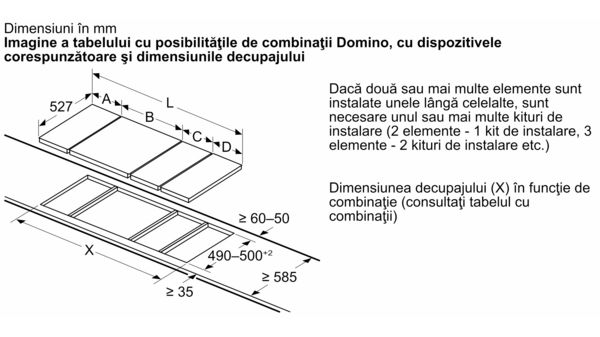 Seria 6 Plită cu inducție, Domino 30 cm Negru,  PIB375FB1E PIB375FB1E-8