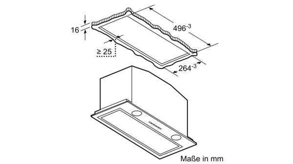 Serie 6 Lüfterbaustein 52 cm Edelstahl DHL575C DHL575C-10