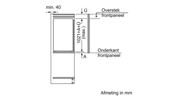Serie | 4 Inbouw koelkast 102.5 x 56 cm KIR31VF30 KIR31VF30-7