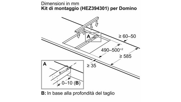 Serie 8 Domino, piano cottura a gas 30 cm Vetroceramica, Nero PRB3A6D70 PRB3A6D70-11