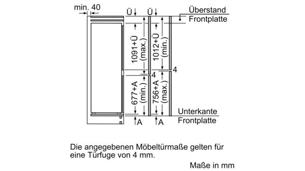 Serie 2 Einbau-Kühl-Gefrier-Kombination mit Gefrierbereich unten 177.2 x 54.1 cm KIN86NSF0 KIN86NSF0-10