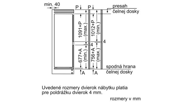 Serie | 4 Zabudovateľná chladnička s mrazničkou dole 177.2 x 54.1 cm KIV86VS30 KIV86VS30-7