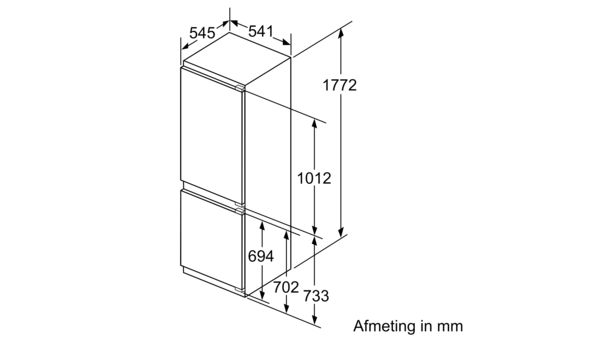 Serie | 4 Inbouw koel-vriescombinatie 177.2 x 54.1 cm KIV86SF30 KIV86SF30-7