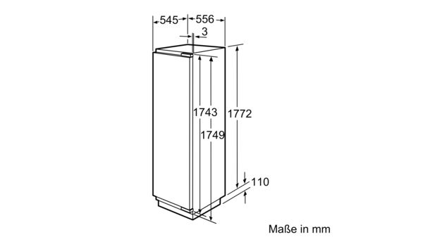 Serie | 8 Einbau-Kühlschrank mit Gefrierfach 177.5 x 56 cm KIF40P60 KIF40P60-12