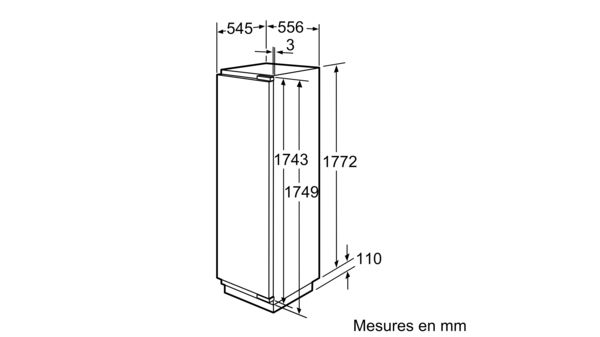 Serie | 8 Réfrigérateur intégrable avec compartiment congélation 177.5 x 56 cm KIF40P60 KIF40P60-6