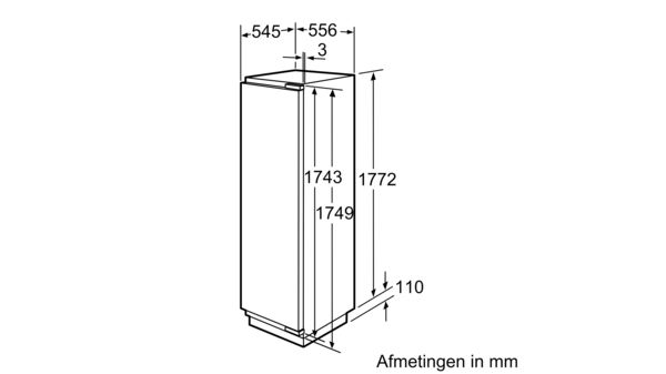 Serie | 8 Integreerbare koelkast 177.5 x 56 cm KIF42P60 KIF42P60-6