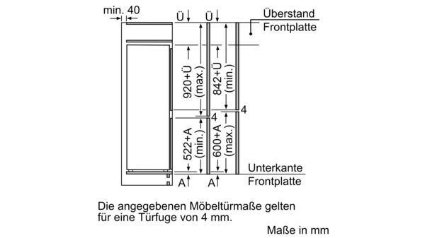 Serie 4 Einbau-Kühl-Gefrier-Kombination mit Gefrierbereich unten 144.6 x 54.1 cm Schleppscharnier KIV67VSF0 KIV67VSF0-10