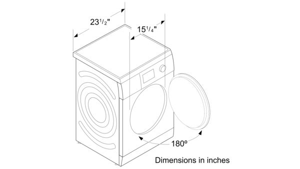 300 Series Compact Condensation Dryer 24'' WTG86400UC WTG86400UC-15