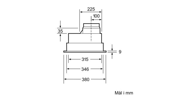 iQ300 Indbygningsemhætte 53 cm Sølvmetallic LB55565 LB55565-4