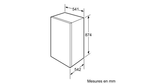 Serie | 2 réfrigérateur intégrable 88 x 56 cm KIR18V60 KIR18V60-7